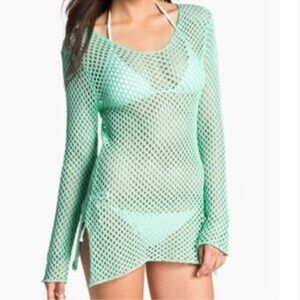 NWT Women's Turquoise beach cover up